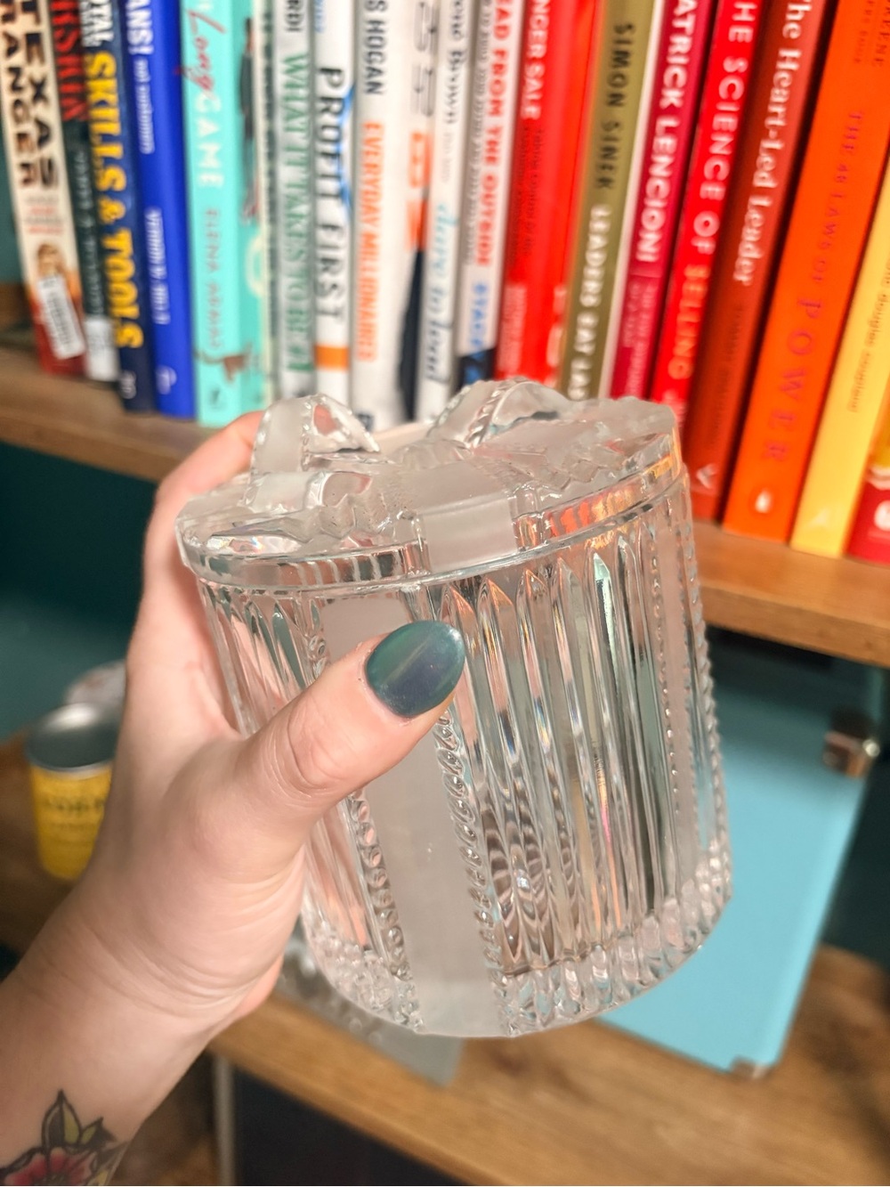 Godinger Crystal Glass Candy Dish